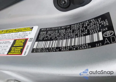 2010 Toyota Corolla из США, поврежденный, VIN 2T1BU4EE0AC365343